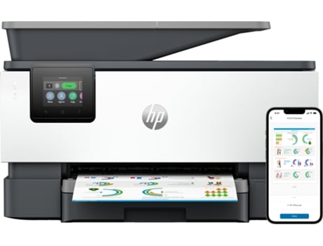HP OfficeJet Pro Impresora multifunción 9120b, Color, Impresora para Home y Home Office, Imprima, copie, escanee y envíe por fax, Conexión inalámbr...