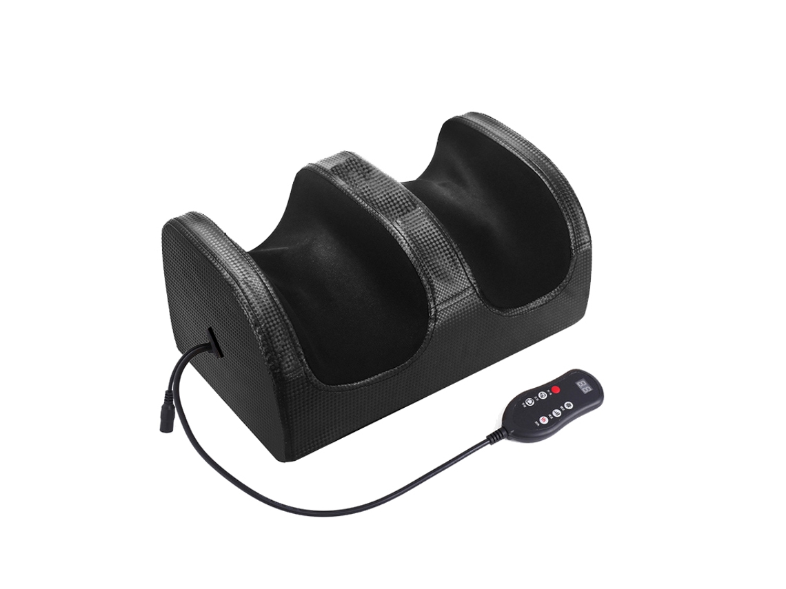 Masajeador De Pies Eléctrico (negro) Con Control Remoto, Terapia De Calor Y Rodillos De Amasamiento De Acupresión.