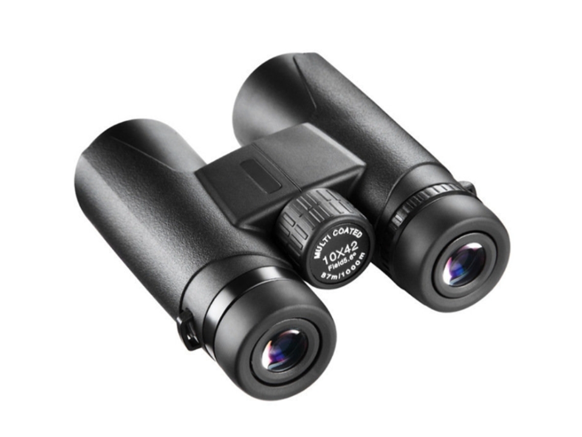 Binoculares 10x42 Bak4 Prism FMC Ligeros Compactos IP68 Observación de Aves Senderismo Astronomía Camping Negro Yizhood