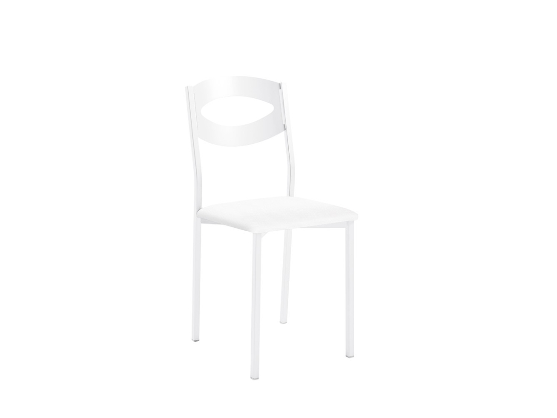 Cadeira de Cozinha Branca Olga 38x86x47cm Michigan Branco FANMUEBLES