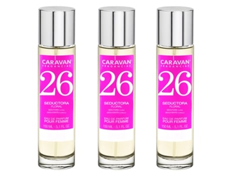 3x Perfume de Mujer Nº26 150ml CARAVAN
