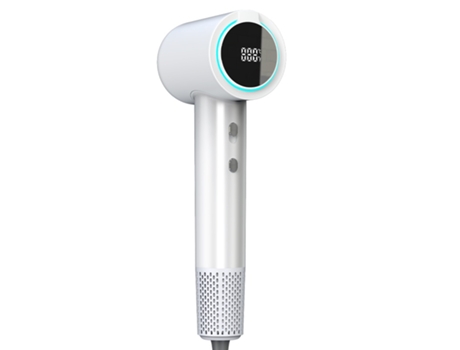 Secador de Pelo, Motor sin Escobillas de Alta Velocidad de 110000 RPM, Lanzamiento de Secador de Pelo Profesional - blanco BISBISOUS