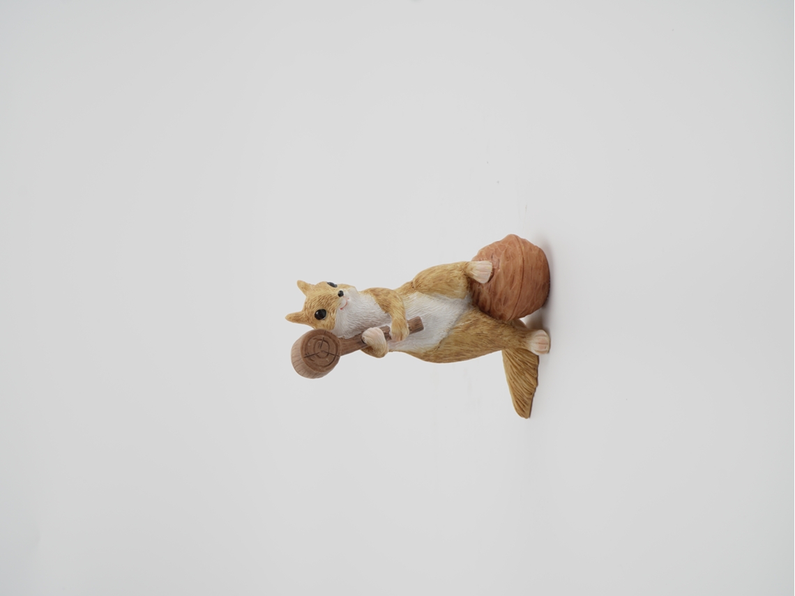 Ardilla de resina para decoración del hogar, adornos de animales, artesanías de resina