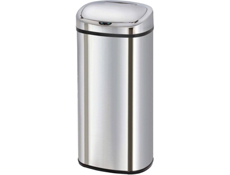 Cubo de Basura KITCHEN MOVE (Gris - Acero Inoxidable - 80 L)