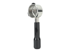 Soporte para filtro de café de acero inoxidable de 54 mm sin fondo con 3 clips para máquinas de la serie 8.