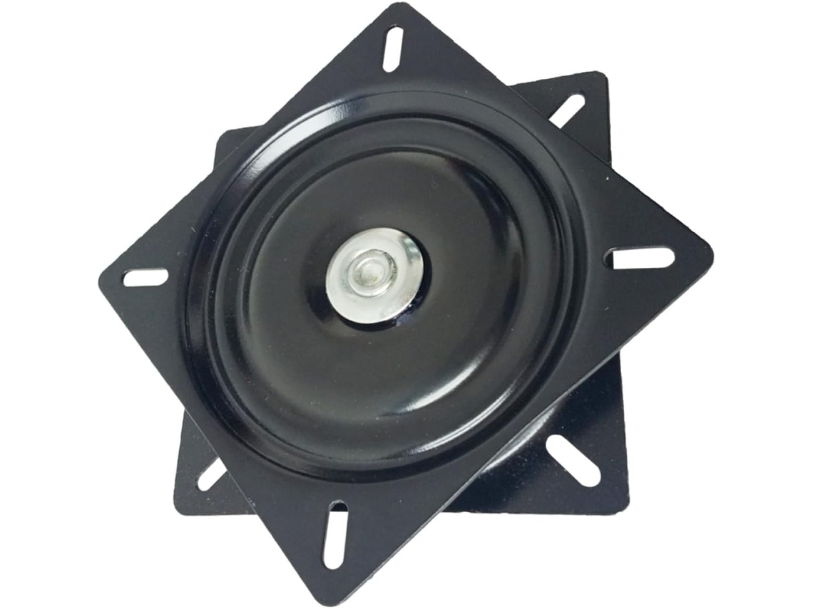 Tocadiscos de metal negro de 6 pulgadas