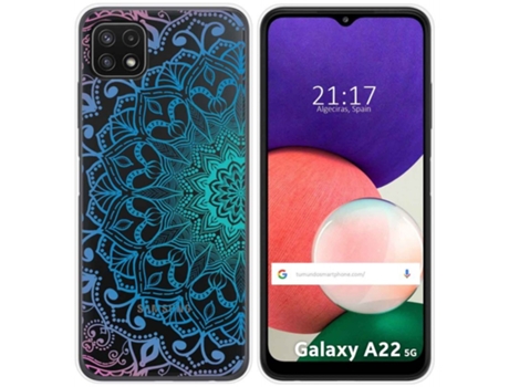 Carcasa Samsung Galaxy A22 5G TUMUNDOSMARTPHONE Dibujos Transparente Multicolor
