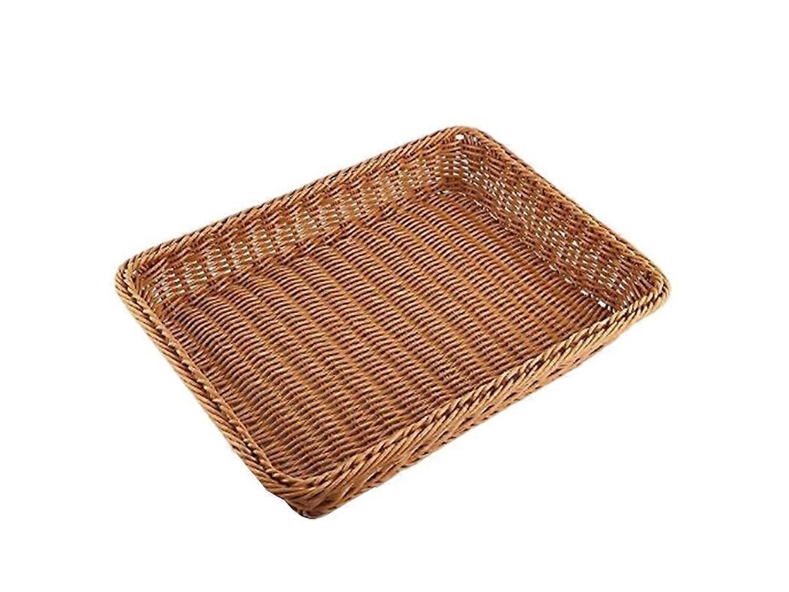 Cesta de mimbre para el hogar, cesta para el pan, cesta para el pan, cesta para exhibición de supermercado, cesta tejida de porcelana para frutas