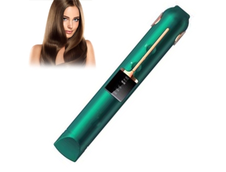 plancha de pelo, plancha plana profesional para alisar el cabello y rizar, alisador y rizador de pelo inalámbrico de viaje recargable, antiencrespa...
