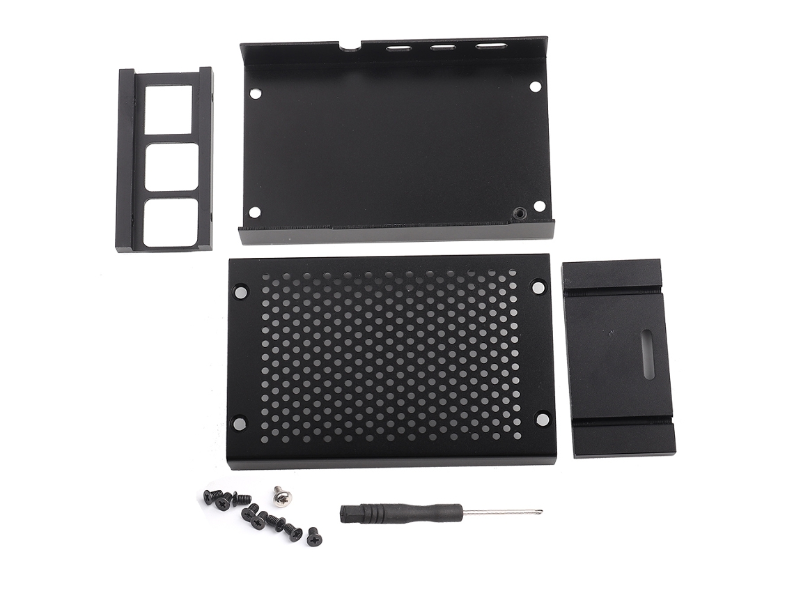 Caja De Aluminio Aleación Para Raspberry Pi4 Protege Placa Base Componentes Electrónicos Ligera