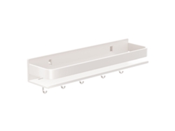 Estante Para Especias De Pared, Acero Al Carbono, Multifuncional, Blanco