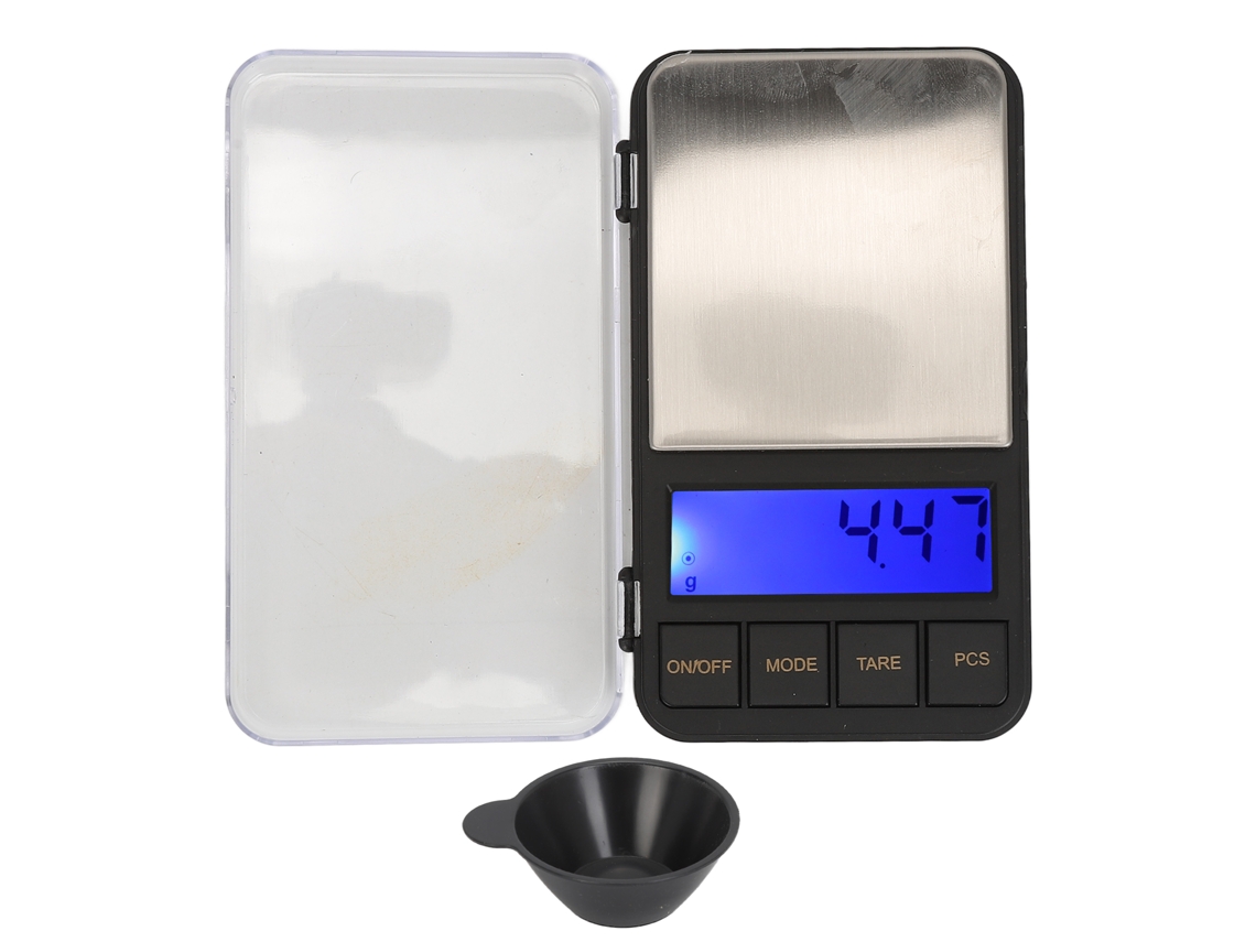 Balanza Digital De Bolsillo De 500 G/0,01 G Con Pantalla Lcd Iluminada Y Función De Tara Para Joyería Y Uso En La Cocina.