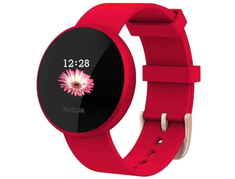 Smartwatch MDUG Monitor de Frequência Cardíaca Vermelho