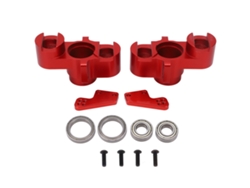 Copa De Dirección De Aluminio Rc De Alta Resistencia Para Coches Rc Arrma Series 1/7 Y 1/8, Color Rojo.