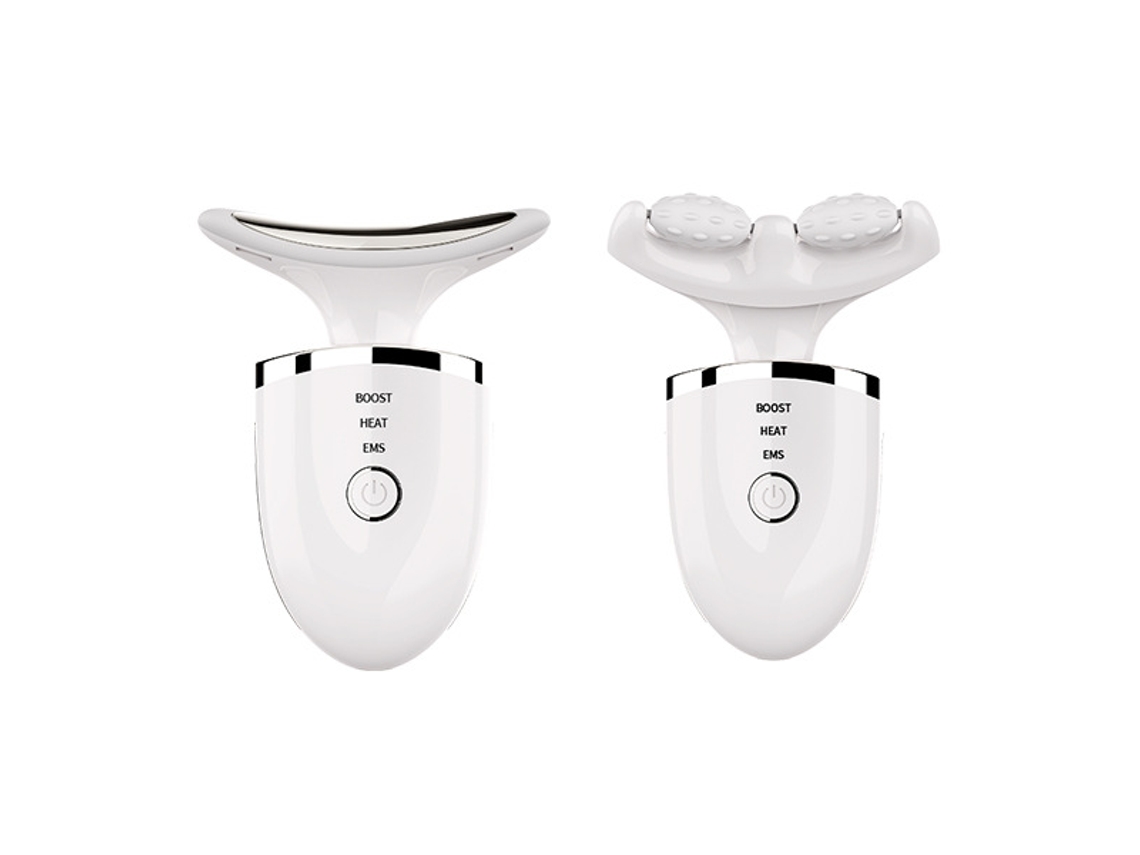 Aparato de Belleza ECELEN 3201 EMS luz de color equipo de masaje facial arrugas del cuello carga USB