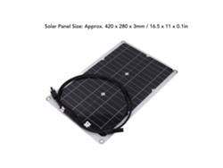 Panel solar flexible monocristalino de 20 W y 18 V para baterías de 12 V, cámaras de seguridad y energía fuera de la red.
