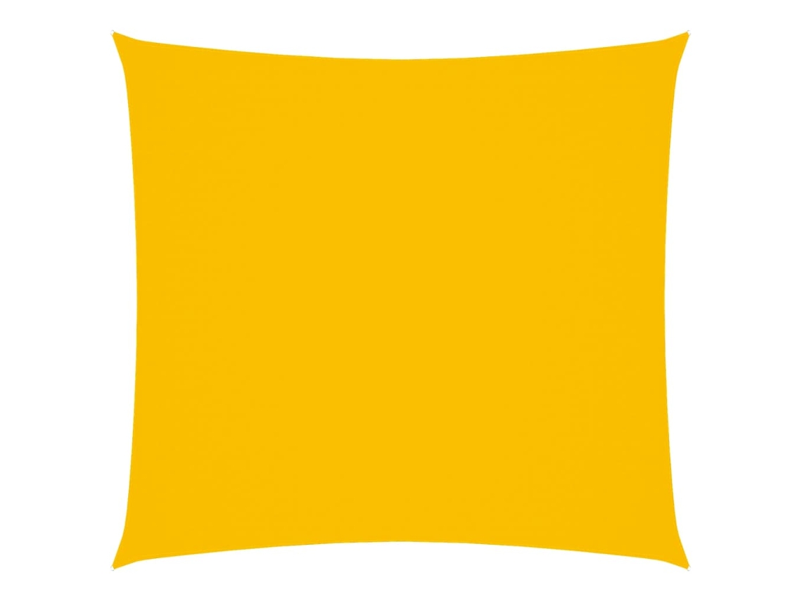 Maison Exclusive - Toldo De Vela Cuadrado Tela Oxford Amarillo 7x7 M