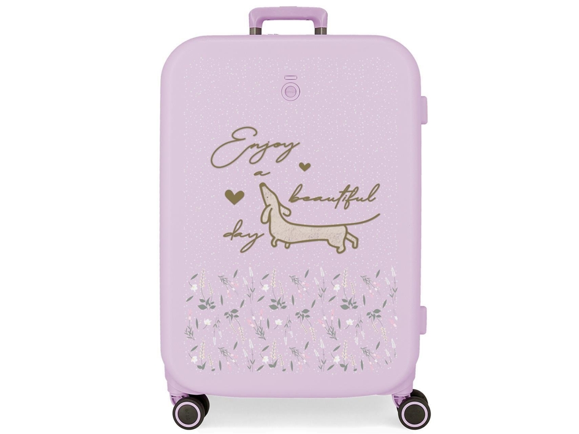 Maleta de Viaje Mediana ENSO Beautiful Day Morado (48x70x28cm - 79 L)