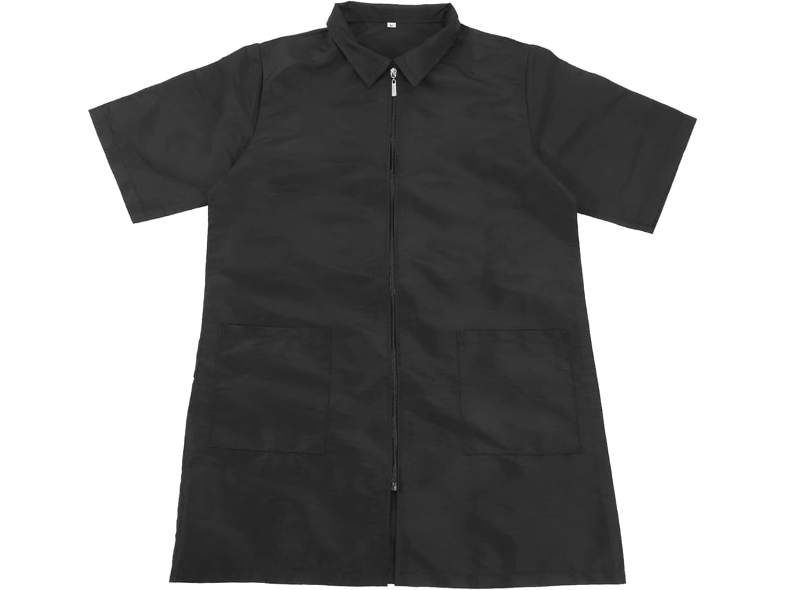Conjunto De Aseo Femenino En Brocado De Poliéster Negro, Cómodo Y Fácil De Limpiar.