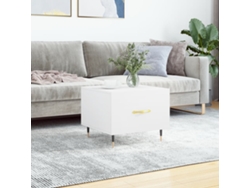 Mesa de centro de 50x50x40 cm, fabricada en madera sintética blanca, HARLANV1