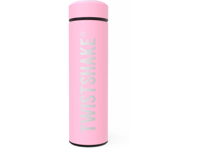 Termo para Líquidos TWISTSHAKE Frío o Calor Twistshake Rosa Claro 420ml
