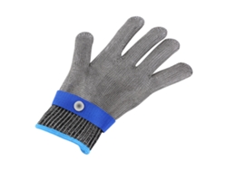 Guantes De Carnicero De Grado 5 Resistentes A Los Cortes Con Malla De Acero Inoxidable Y Algodón.
