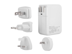 Cargador De Viaje 4-head 5v4a, Cargador De Teléfonos Móviles Usb De 4 Puertos Con Enchufes Us/eu/au/uk