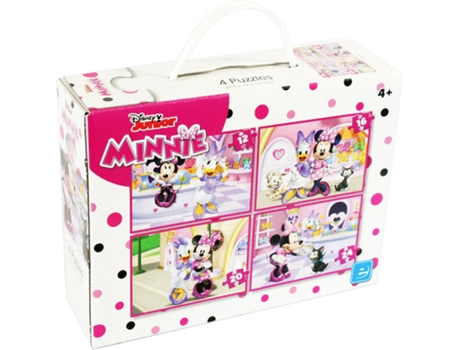 Puzzles KING Disney 4in1 Puzzles Minnie BowTique (12 piezas)