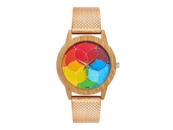 Reloj De Pulsera De Cuarzo Para Hombre/mujer Con Correa De Silicona, Oro Rosa, A La Moda.