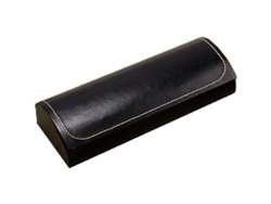 Estuche Para Gafas, Estuche De Almacenamiento, Unisex, Material De Cuero Sintético, Negro.