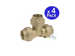 4 X Te Latón 63Mm Para Tubería De Polietileno SUINGA