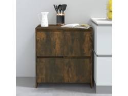 Aparador Madera Contrachapada Color Roble Ahumado 70x41x75 Cm