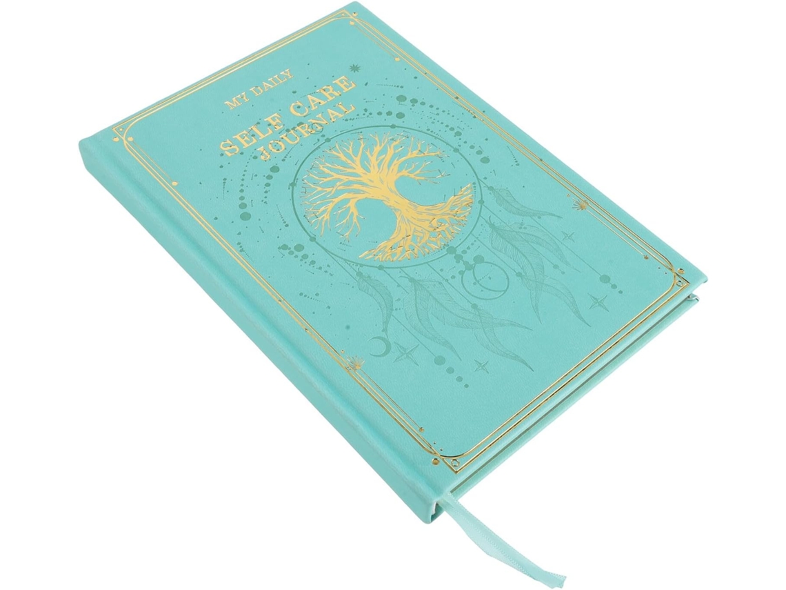 Cuaderno De Gratitud Encuadernado Tamaño A5 | Azul Verdoso