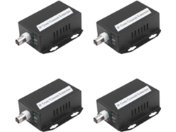 Kit De Extensión Ethernet Ip De 4 Piezas, Extensión De Red Coaxial Hd