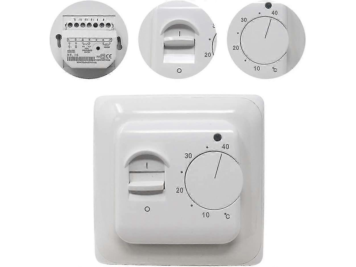 Termostato Manual Para Calefacción Por Suelo Eléctrico 220v 16a Con Sonda De Piso, Controlador De Calefacción Para Habitación Yuhao