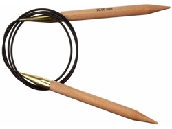 Agujas circulares de tejer Knitpro KP35347, fijas, de madera de abedul, 100 cm x 10 mm