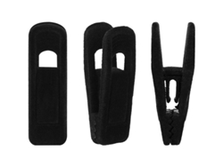 2026-44318-clip Para Perchas De Veludo Linjou 80 Piezas, Clip Fuerte De Fieltro Para Pantalones, Negro