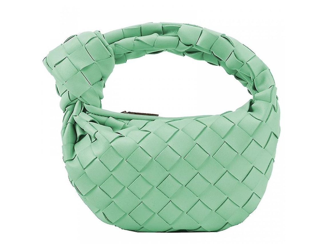 2026-bolso De Cuero Pu Tejido A Mano Con Nudo Mochila Hobo De Gran Capacidad Para Mujer