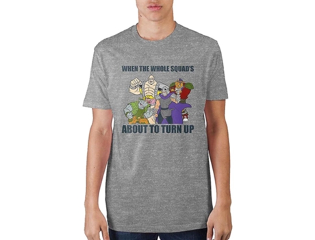 Camiseta ROCKINSTONE de las Tortugas Ninja mutantes adolescentes de The Whole Squad (XL)