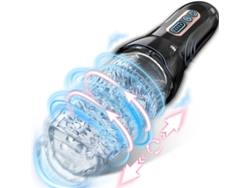 Masturbador Masculino Automtico Con 5 Modos De Empuje Y Rotacin Y 10 De Vibracin (negro)