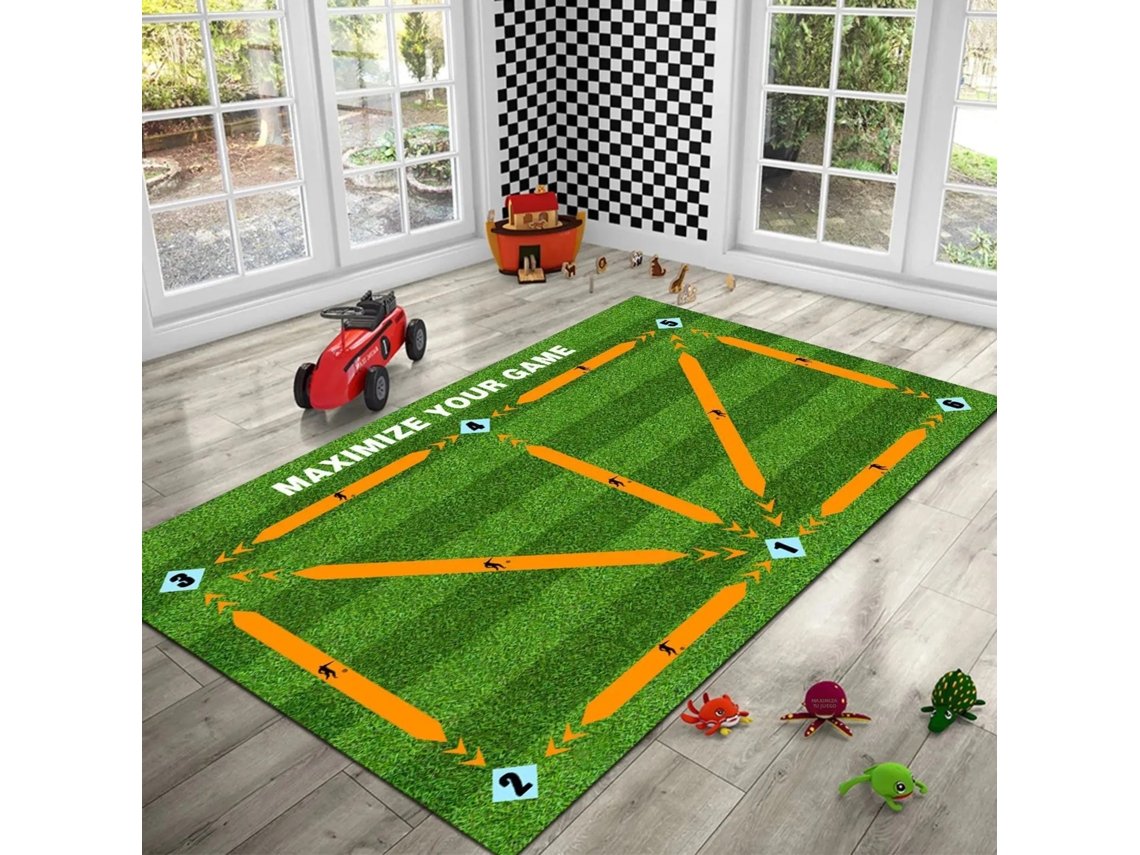 (naranja 60x90cm) Colchoneta De Entrenamiento De Fútbol Sala Duradera, Antideslizante Y Plegable Para Niños
