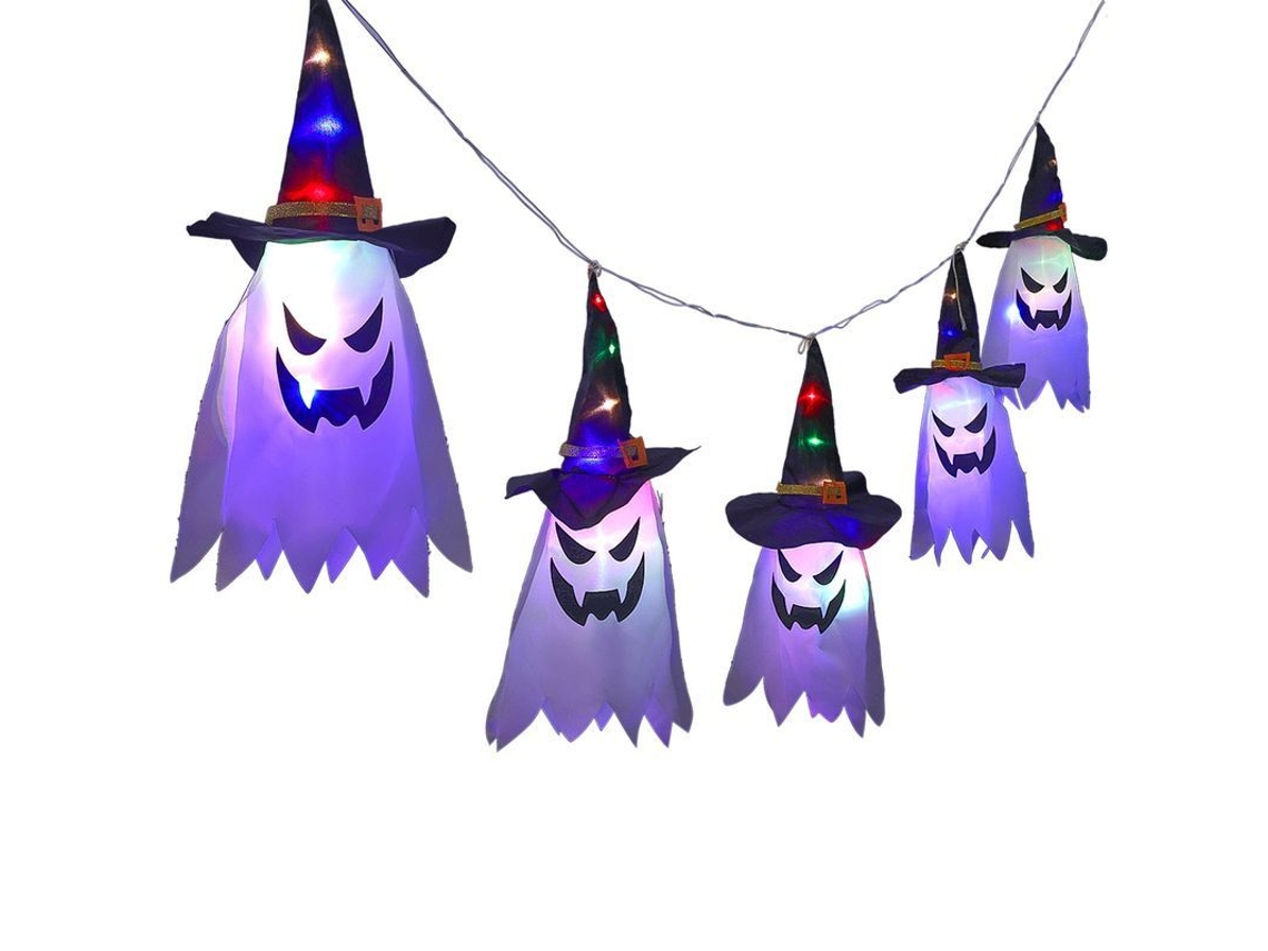 2026-decoraciones De Halloween Sombreros De Bruja Con Luces Para Exterior Interior Techos Patios Fiesta