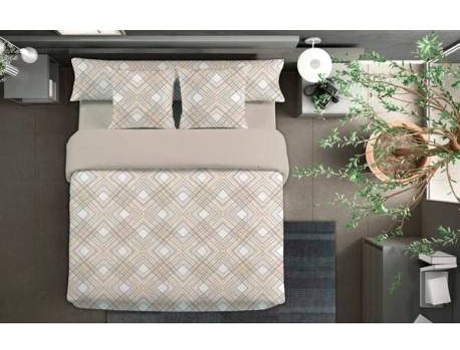 Funda Nórdica Lineas Beige 90 cm