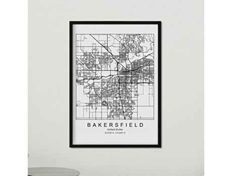 Poster NACNIC Mapa de Bakersfield (A3)