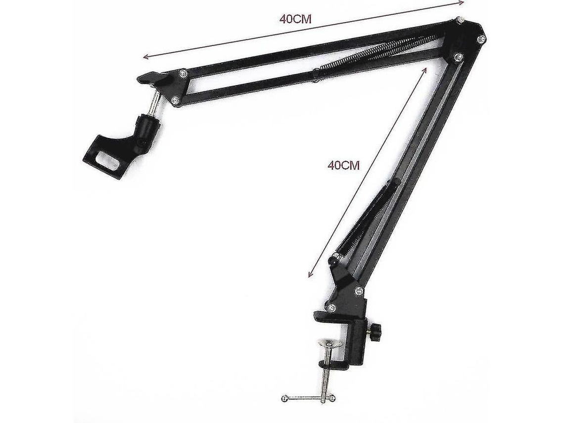 Soporte De Micrófono Con Brazo Articulado Ajustable 360°, Suspensión Universal, Ideal Para Estudios, Retransmisiones Y Grabaciones De Audio.