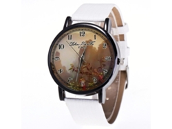 Reloj De Cuarzo Con Correa De Cuero Pu Zhoulianfa Paisaje Elegante Para Mujer Y Hombre