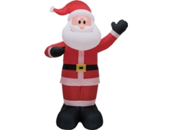 Pápa Noel EUROPALMS Inflable (Rojo - 300 cm)
