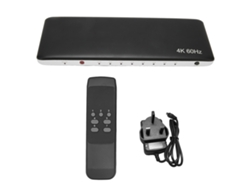 Convertidor De Interfaz Multimedia Hd 2.0 7 En 1 Con Salida Hdcp 2.2, Compatible Con 4k 60hz Uhd 3d, Enchufe Británico.