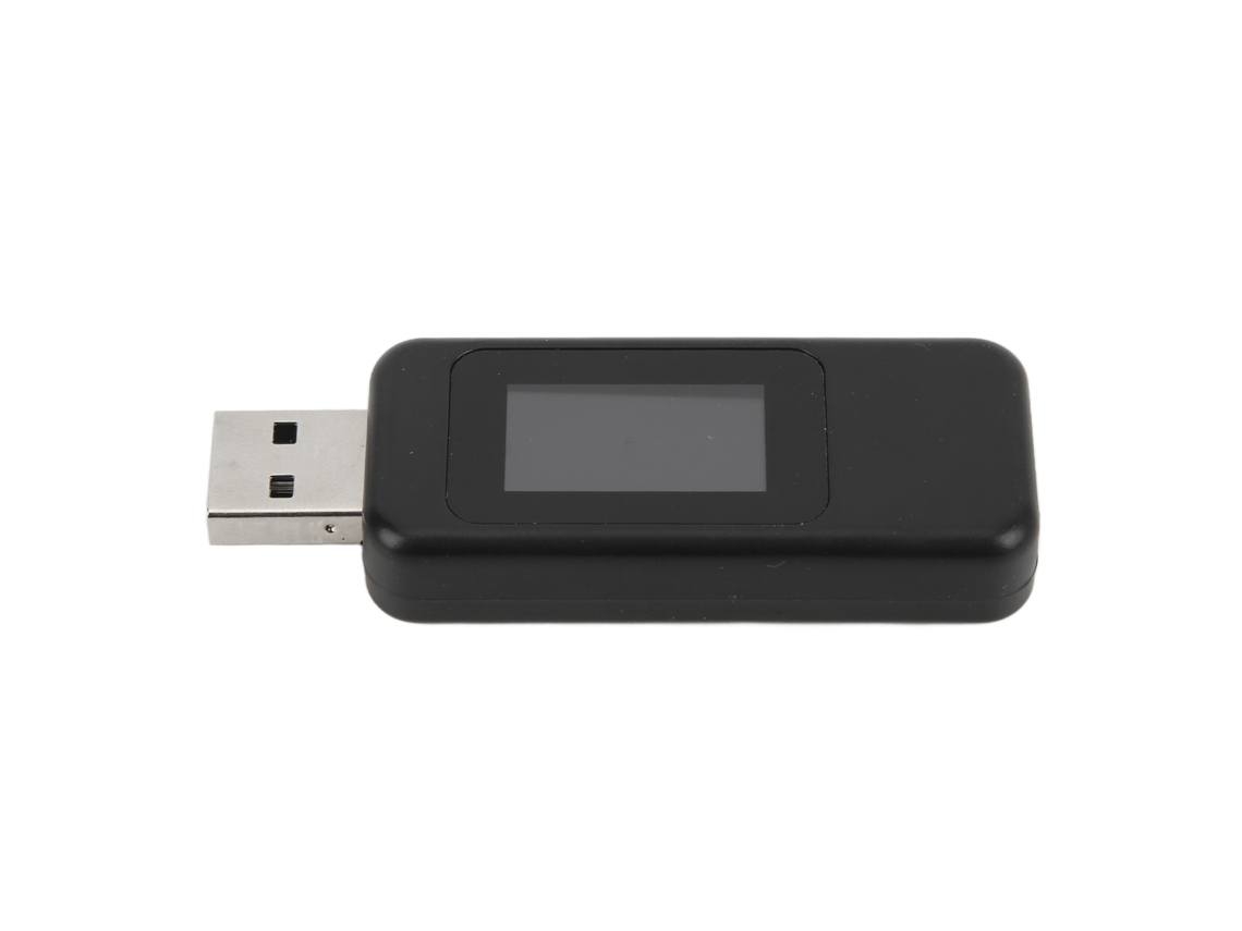 Analizador de potencia USB con detección directa, pantalla fácil de usar y función de apagado y almacenamiento en modo oscuro.