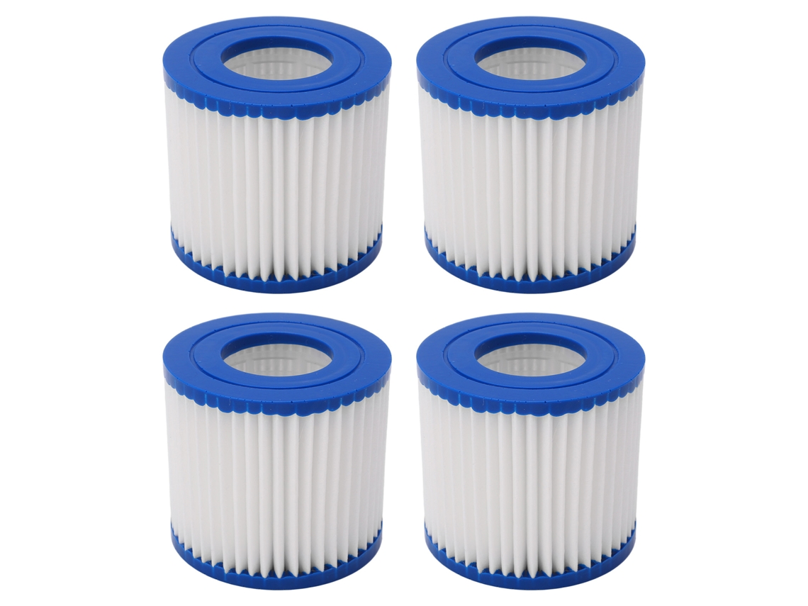 4 Piezas Cartucho Filtro Piscina Spa Adsorción Fuerte Filtración Potente Limpieza Fácil
